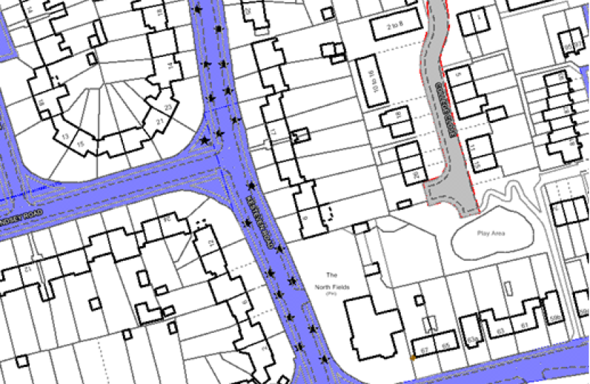 Planned planting of trees.