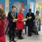 Carol singing with staff and patients