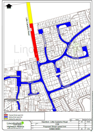 Map of speed reduction